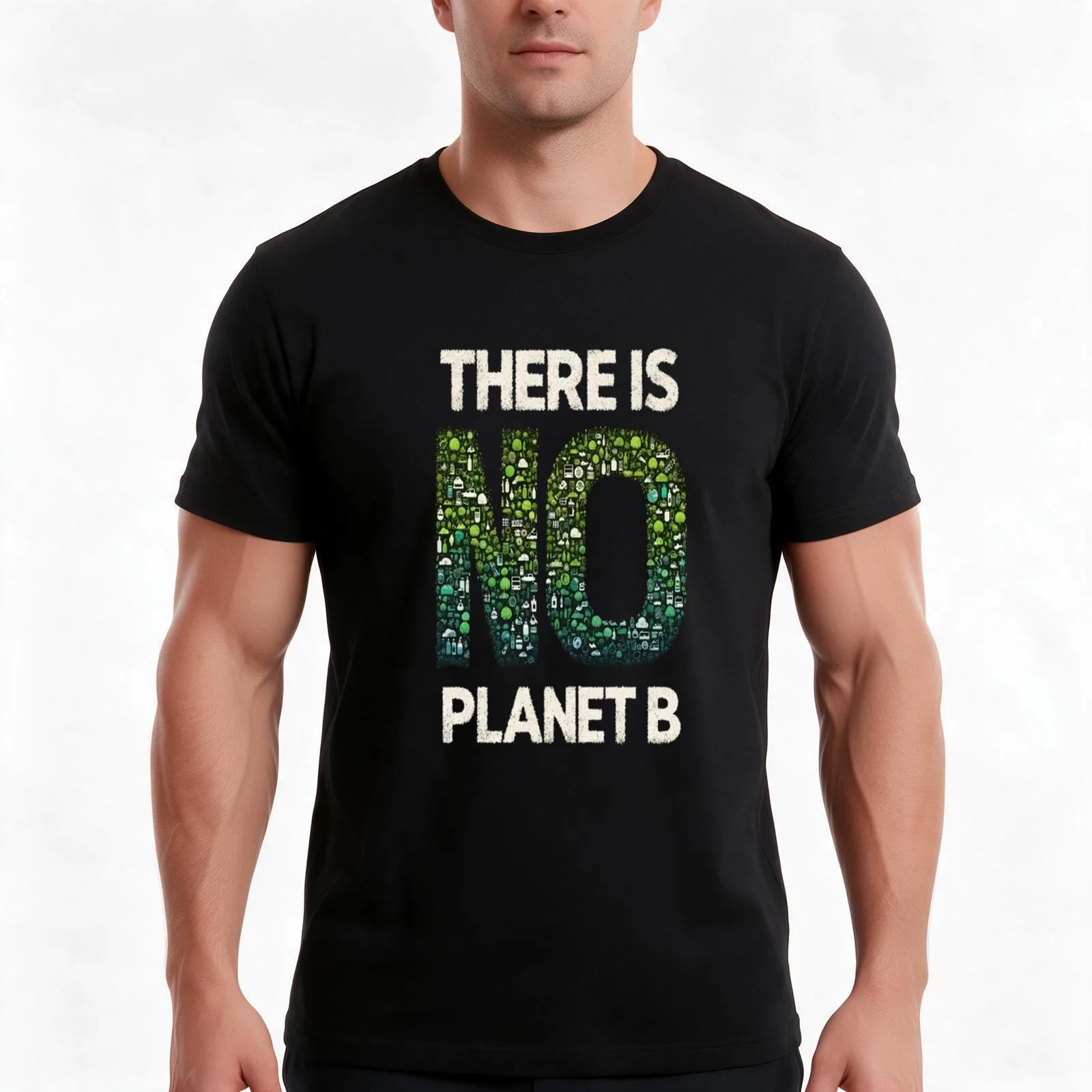 Eco-Conscious Call: There Is No Planet B Artwork Climate Action Design T-Shirt Summer Casual Cotton Tee Vintage Graphic Print