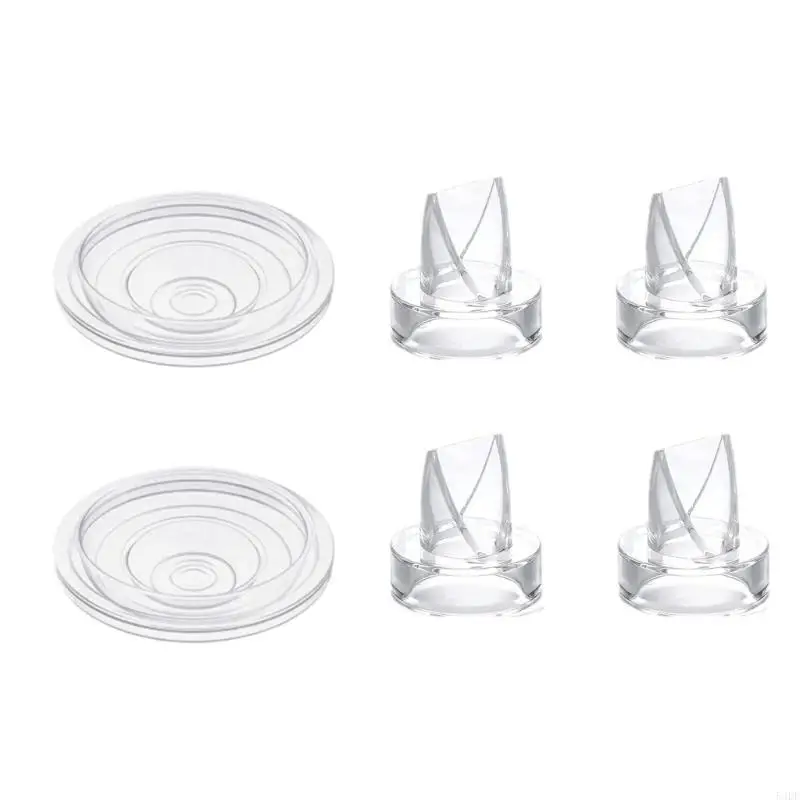 

54DF Silicone Duckbill Valves & Diaphragms Components set Essential Breast Accessories 6pcs for Breast Pumps