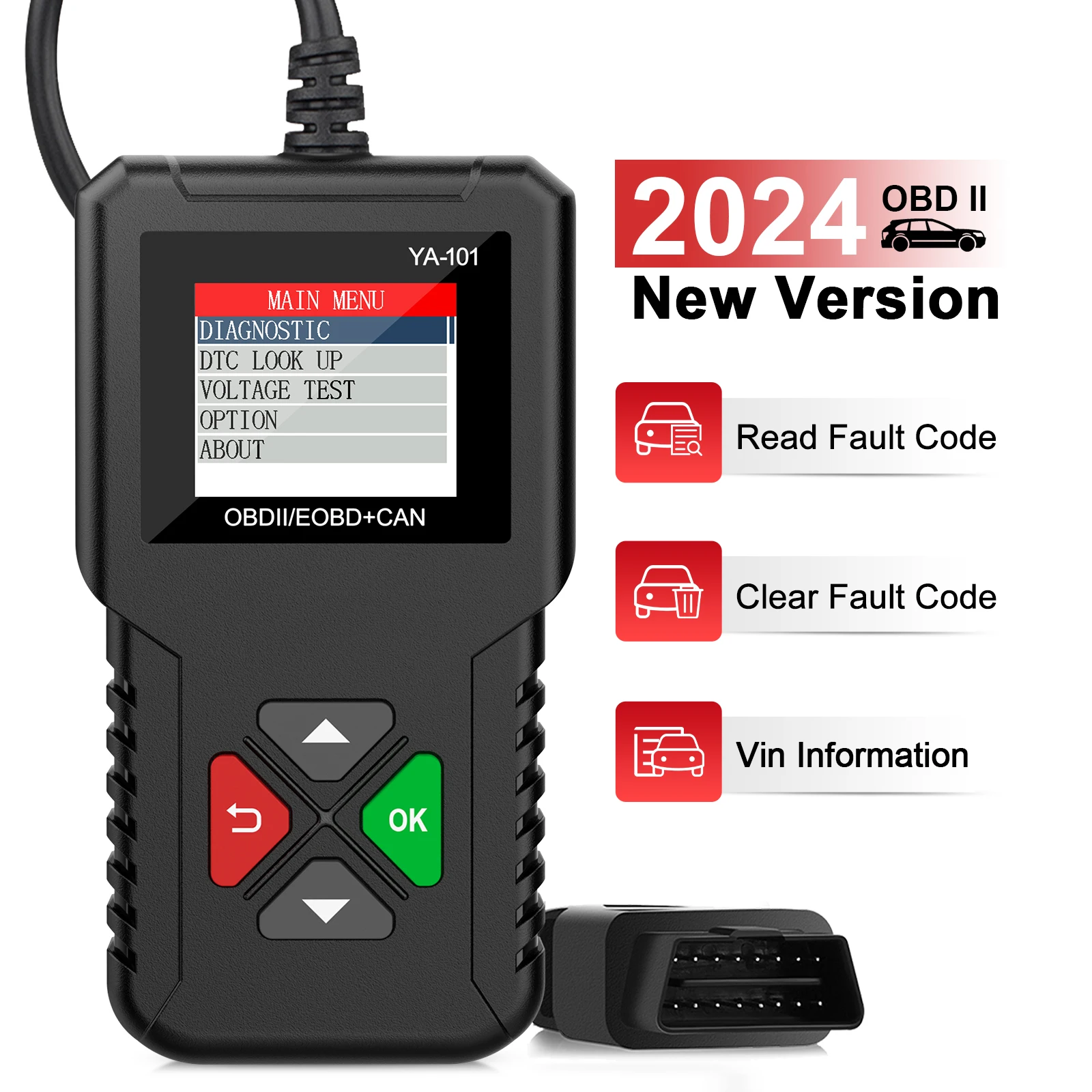 Сканер OBD2 YA101 для 12-втомобилей от OBDResource Полные диагностические функции OBDII с новейшим оборудованием и программно...