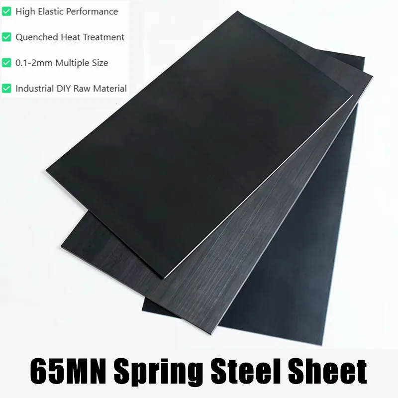 65MN Quenched Spring Steel Strip 0.1-2mm Thickness High Toughness Manganese Steel Belt Elastic Spring Steel Sheet Industrial Use