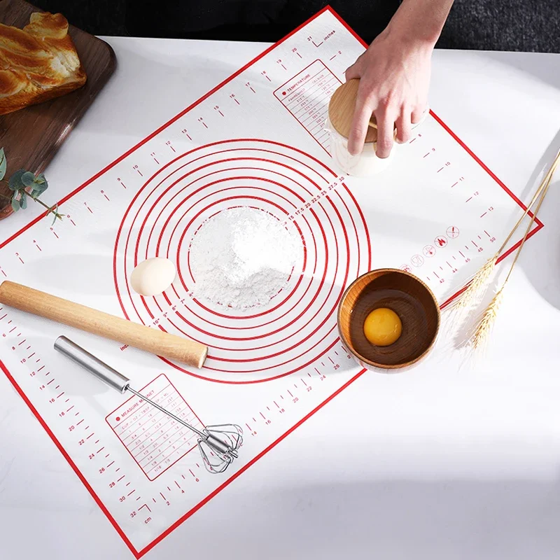 80*60cm Large Silicone Baking Mat Sheet Pizza Dough Non-Stick Pastry Board Kitchen Cooking Tools Baking Pad Baking Accessories