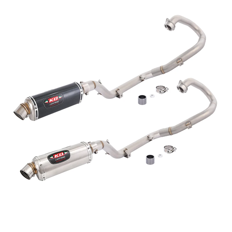 

For SUZUKI DRZ 400S 400SM 400E 2000-2024 Motorcycle Exhaust System Header Link Pipe Slip On Muffler Stainless Steel 51mm Escape