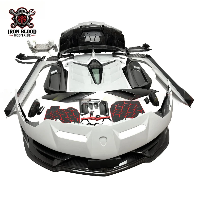 Suitable For SVJ Dry Half Carbon Fiber Body Kit Including Foot Mats Lamborghini Aventador LP700 High Quality