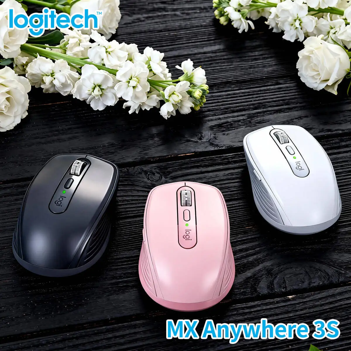 

Logitech MX Anywhere 3S Compact Wireless Mouse for Students Dorm Travel Lightweight