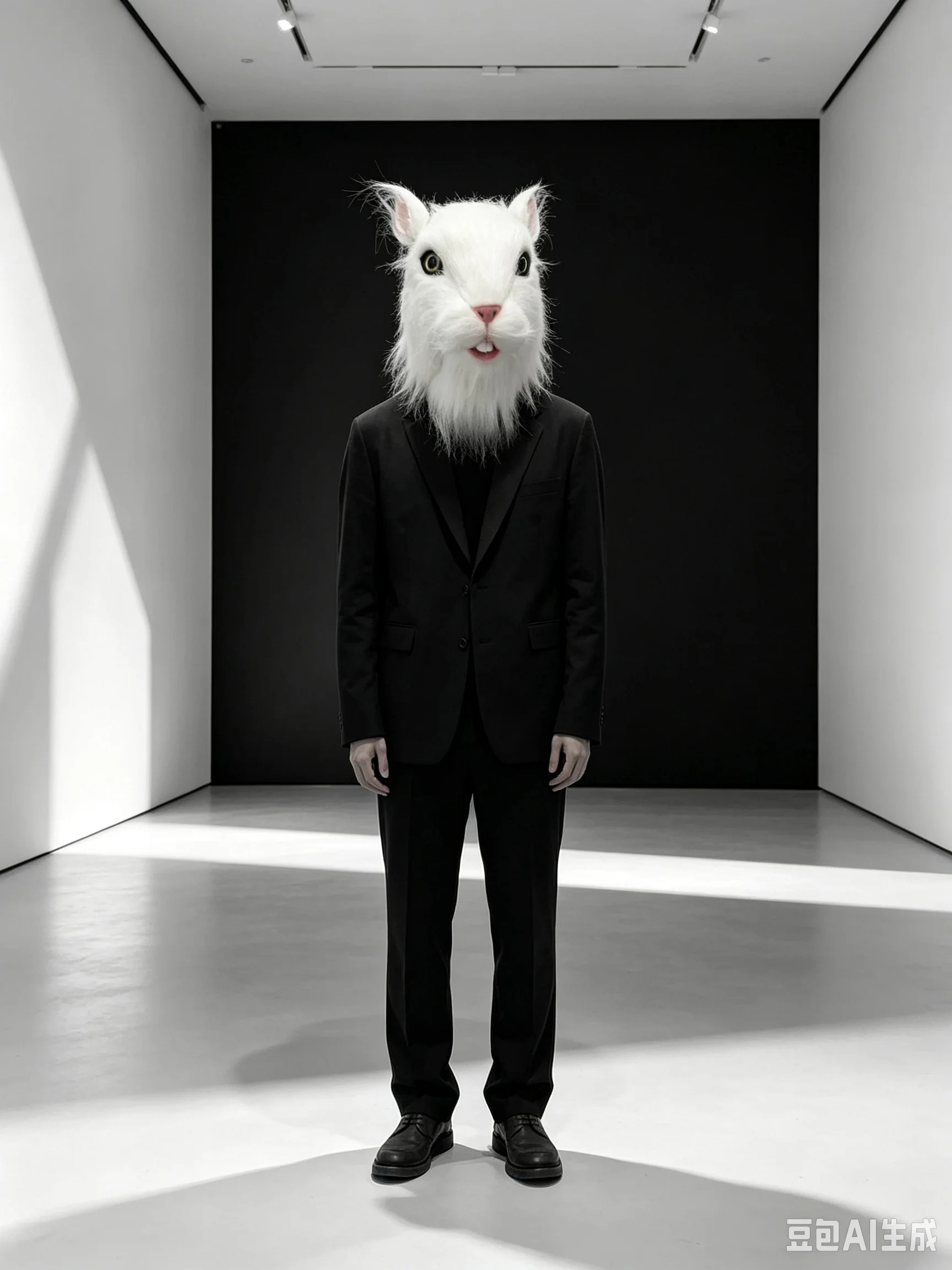 リアルな毛皮のようなラテックス製動物フルヘッドマスク-黒白猫リスネズミ-ハロウィンコスプレパーティー仮装コスチューム小道具