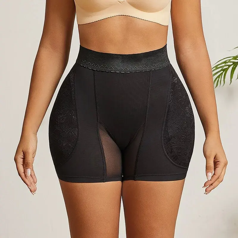 Shapewear Women High Waist Panty Control Panties Body Shaper Seamless Brief Lace Hip Lifte Padded Booty Shaper Hip Enhancer
