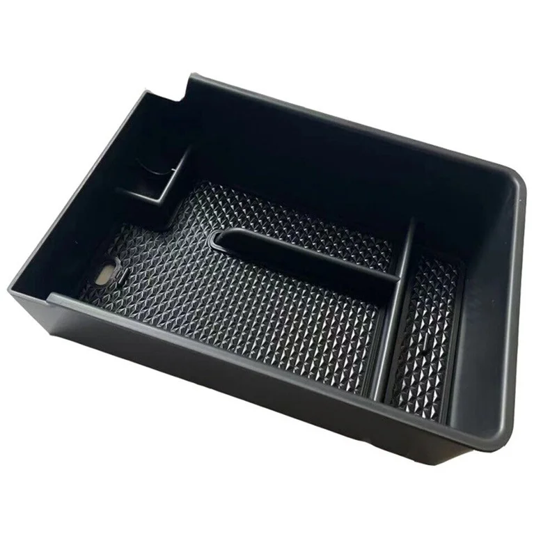 Black Auto Center Armrest Storage Box Container Stowing Glove Tray For Haval H6 2021 - 2024 Plastic Interior Refit Accessories