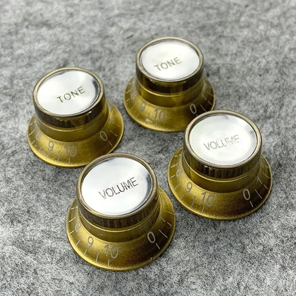 2 Tone And 2 Volume Knobs For Electric Guitars Top Hat Style For EPI LP ST Replacement For Gibson Les And Models