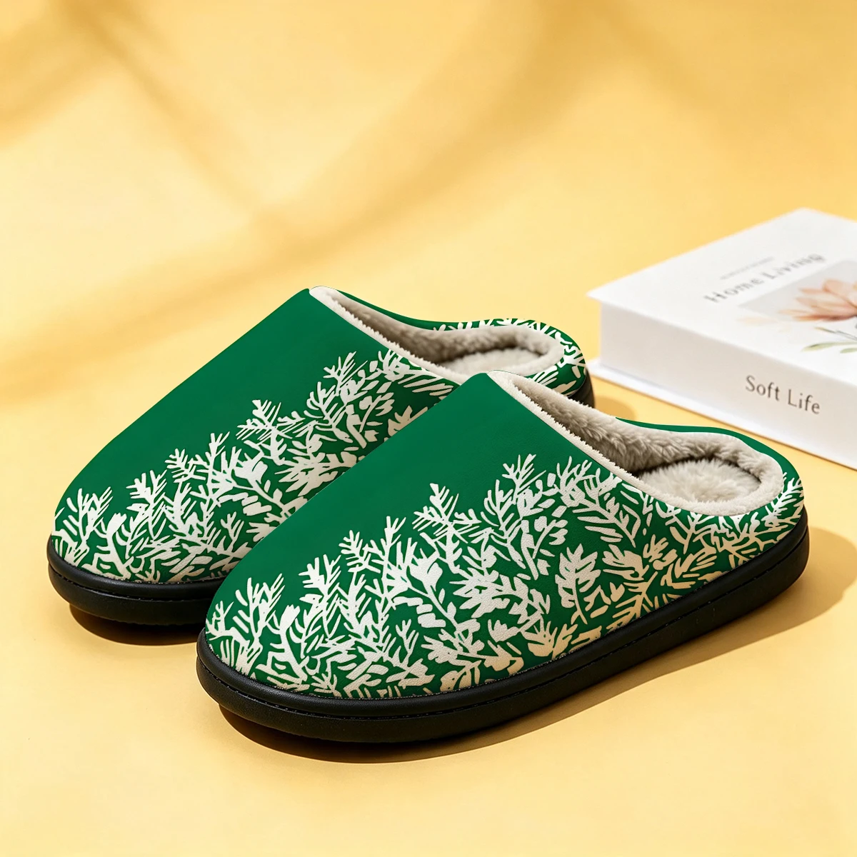 Green White Pine Tree Women's  - Men Shoes For Winter ulasan dan harga