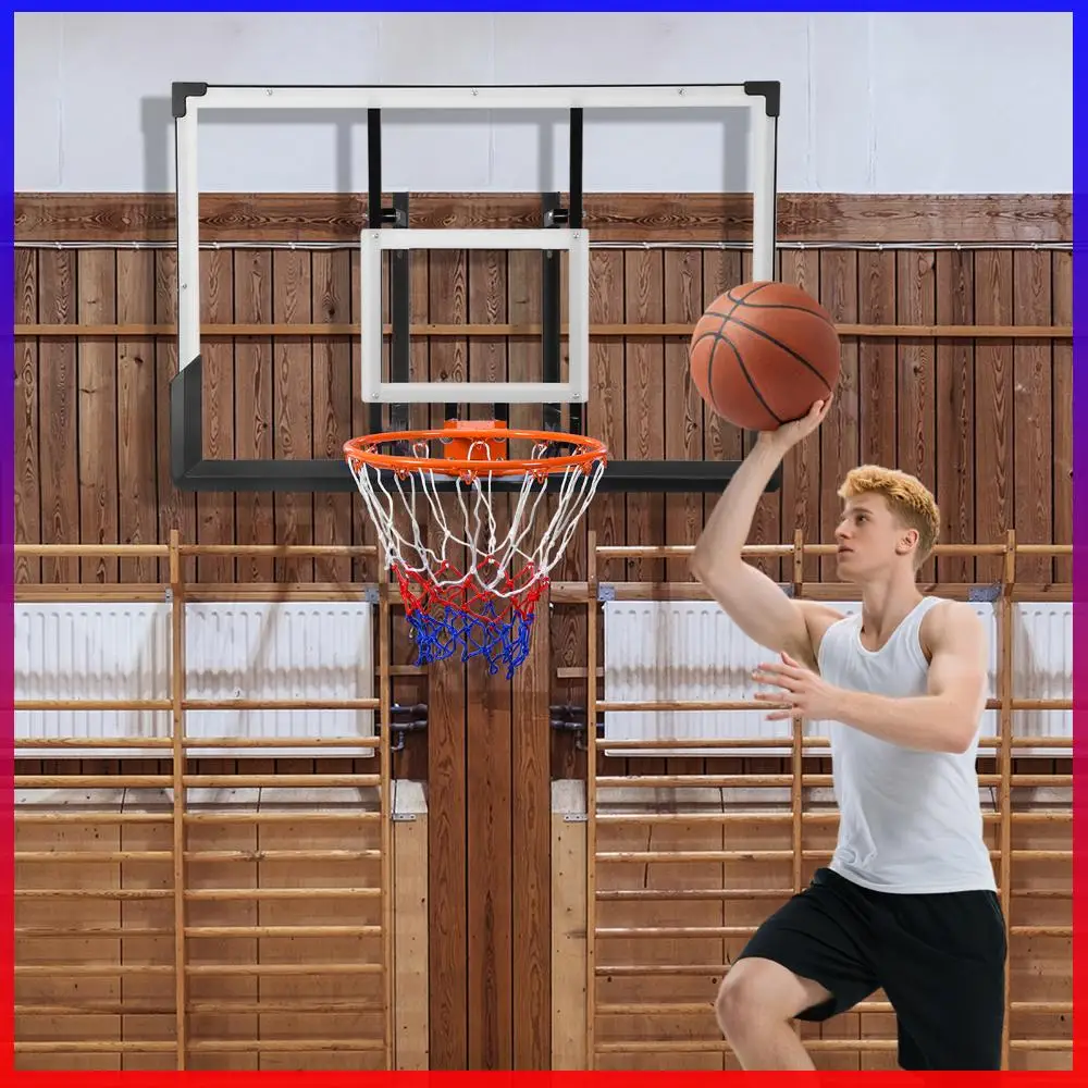 

47-Inch Wall Mounted Backboard and Rim Combo Indoor / Outdoor Basketball Hoop for Garage Indoor & Outdoor Use