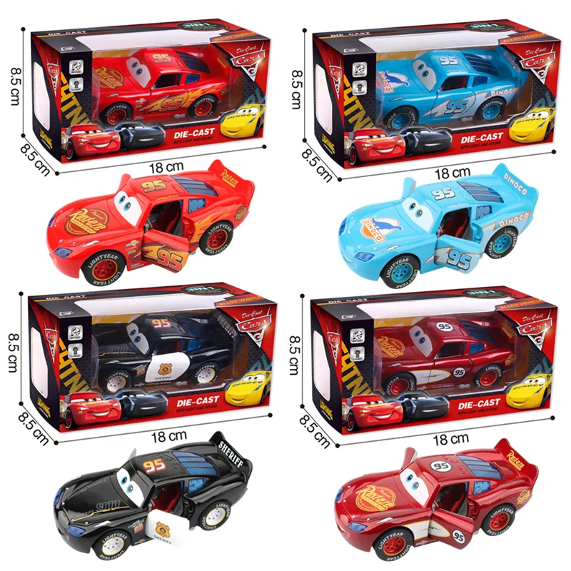 

1:32 Lightning McQueen Disney Pixar Cars Alloy Diecast Car With Light And Sound Rear Wheel Return Force Toy Kids Christmas Gifts