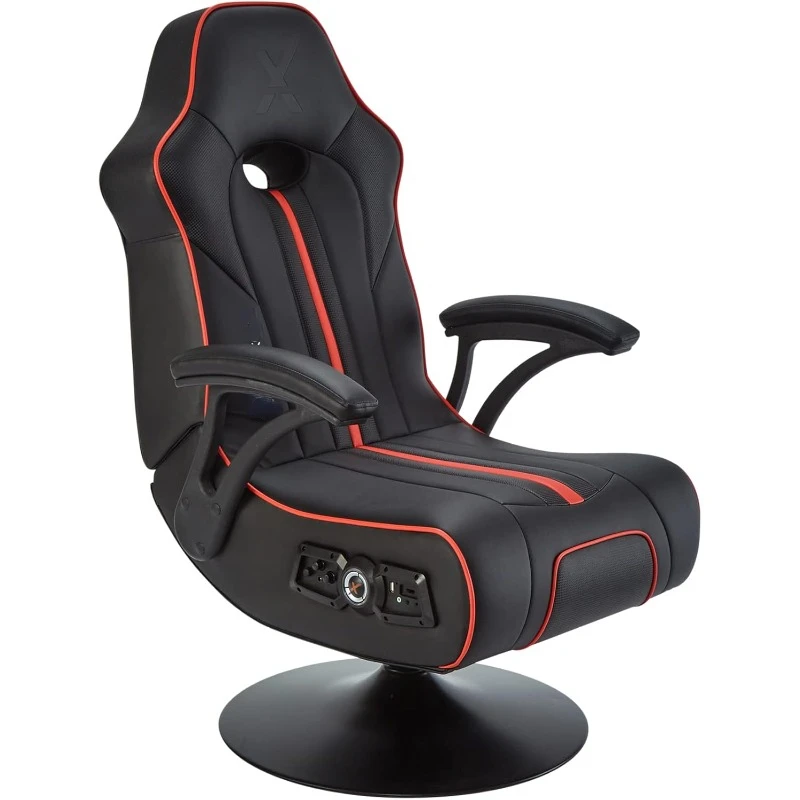 

Pedestal Video Gaming Chair, LED RGB, Wireless Bluetooth Audio, Subwoofer and Vibration