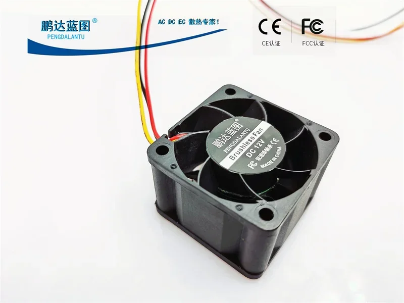 Pengda Blueprint 4028 Violent 12V 0.47A Three wire Speed Measurement Dual Ball 4CM Server Case Cooling Fan40*40*28MM