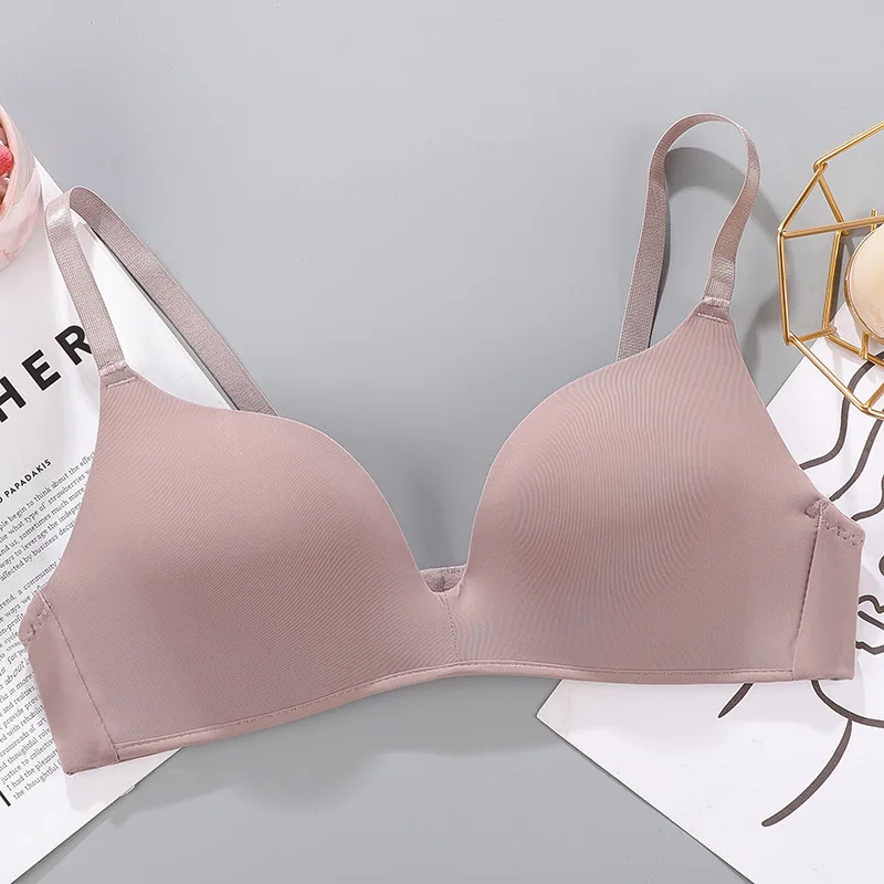 Frauen Nahtlose Bh Sexy Keine Draht Push-Up Unterwäsche Mädchen Studenten Atmungs Dünne 10 Farben Bhs Weibliche der Bh Atmungs Versammelt