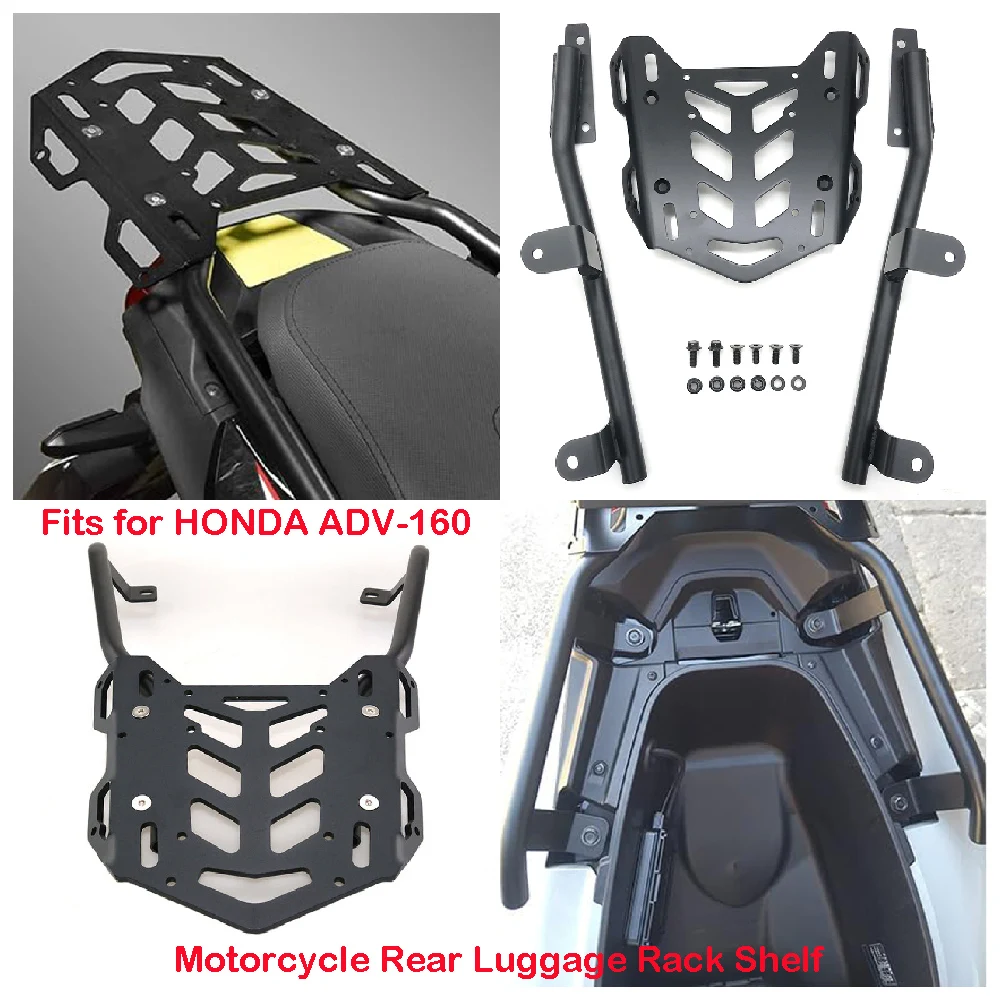 

Fits for Honda ADV160 ADV-160 ADV 160 ABS 2023 2024 2025 Motorcycle Luggage Rack Rear Cargo Carrier Shelves Extended Bracket Kit