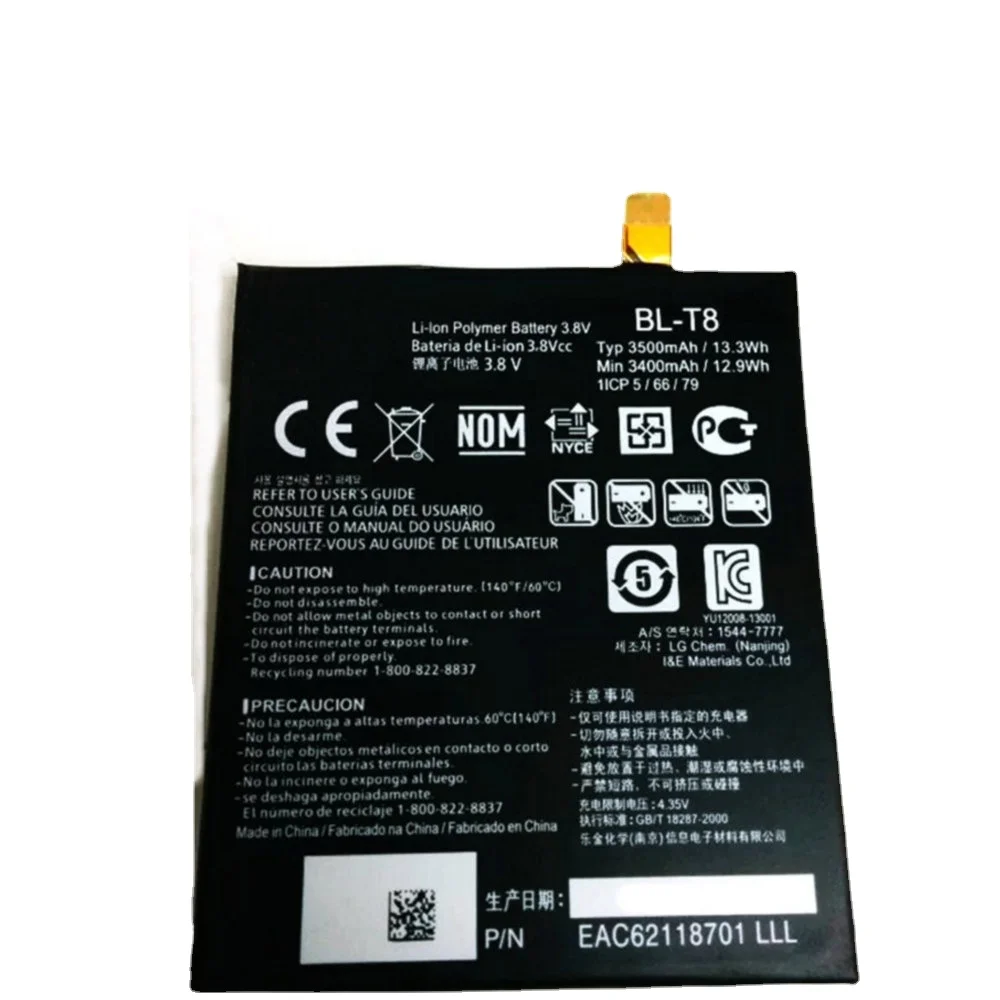 

New BL-T8 Battery for LG G Flex F340 F340K F340L D950 D955 D958 D959 LS995 F340S P693 Mobile Phone