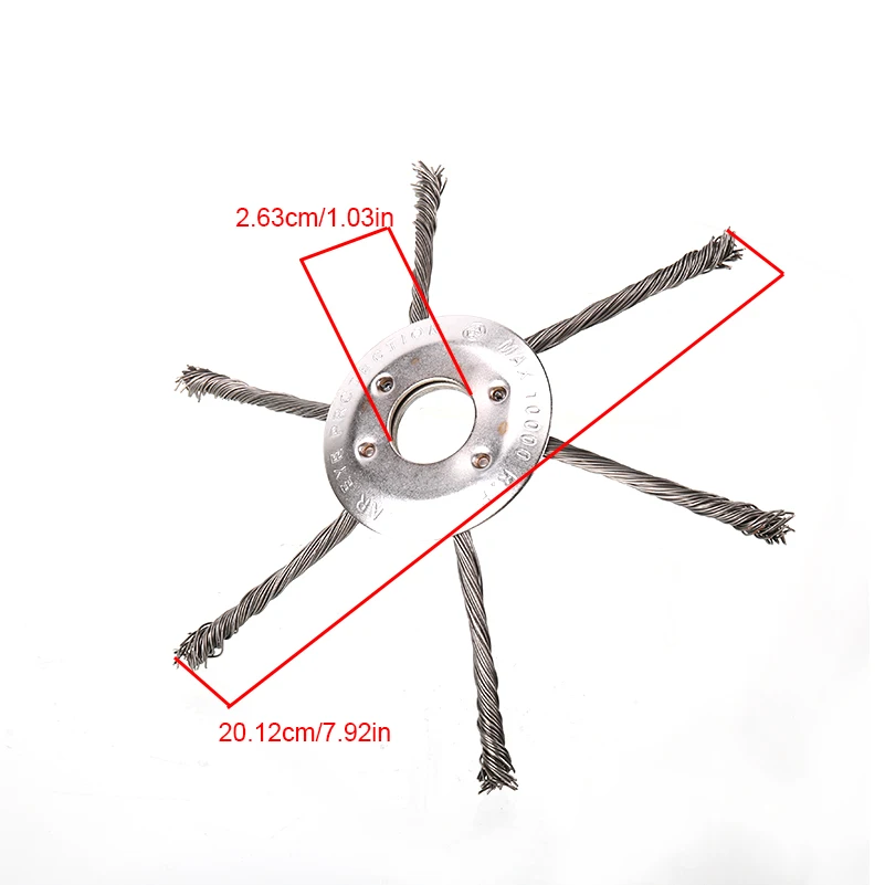 Steel Wire Wheel Head Grass Trimmer Head Cutter Accessories Mowoer Parts Lawn Mower Parkside Lawnmower Brushhead Heads Garden