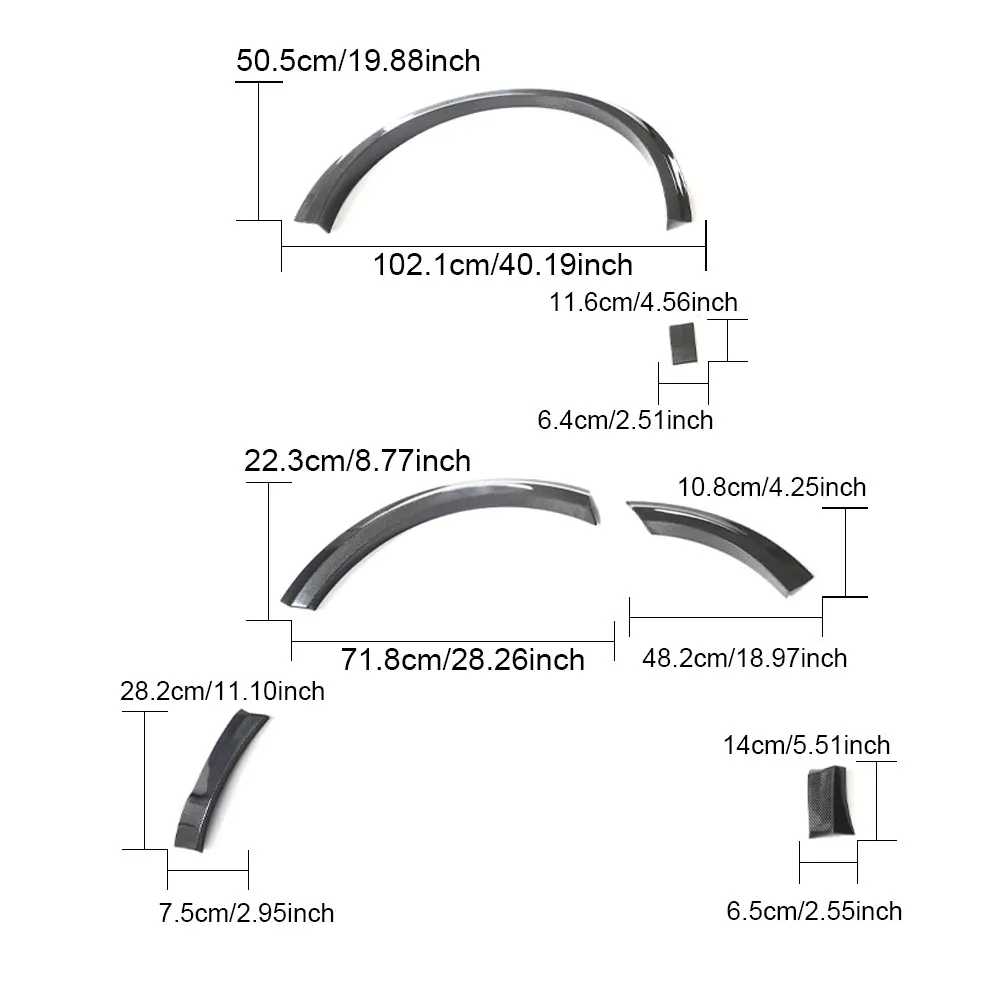 

Углеродное волокно, защита крыльев для Audi RSQ8