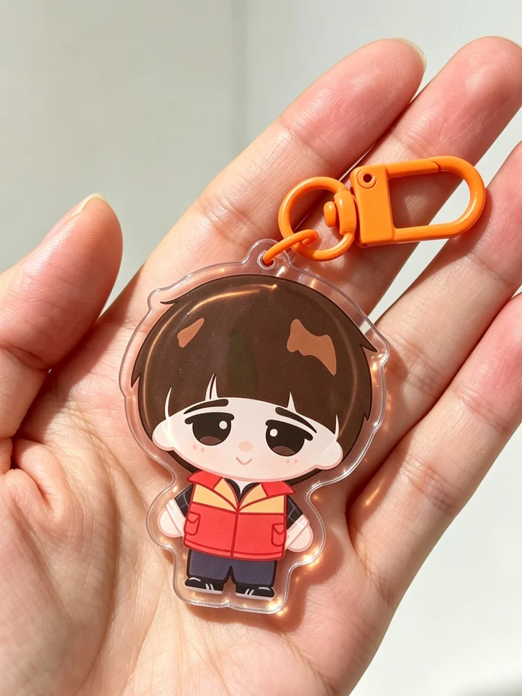 Things Byler Strang Acrylic Keychain, Will Mike Cartoon Figure Bag Pendant, Cute Key Ring Charm Gift for Movie Fans Collectible