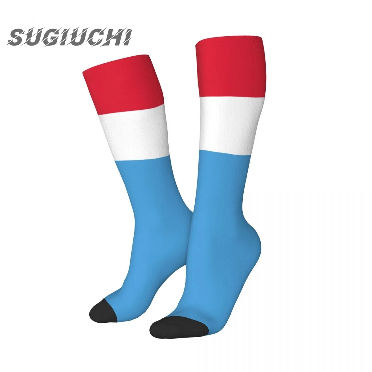 Luxembourg Flag Polyester 3D Printed Socks For Men Women Casual High Quality Kawaii Socks Street Skateboard Socks