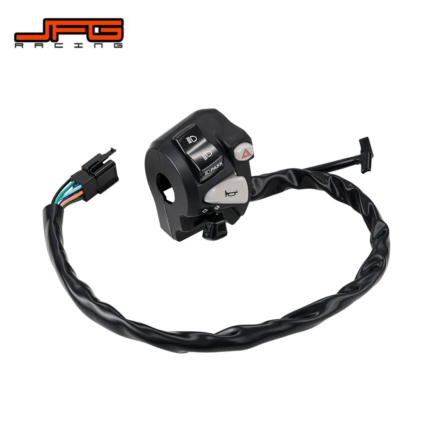 For Honda NC750 CG150 CG160 Titan Fan Left Handlebar Switch With Wire Hazard Light Passing Horn Motorcycles OEM 35130-MKA-D81