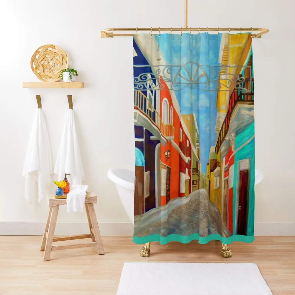 

Old San Juan Shower Curtain Shower Set For Bathroom Modern Accessory Bathrooms Curtain