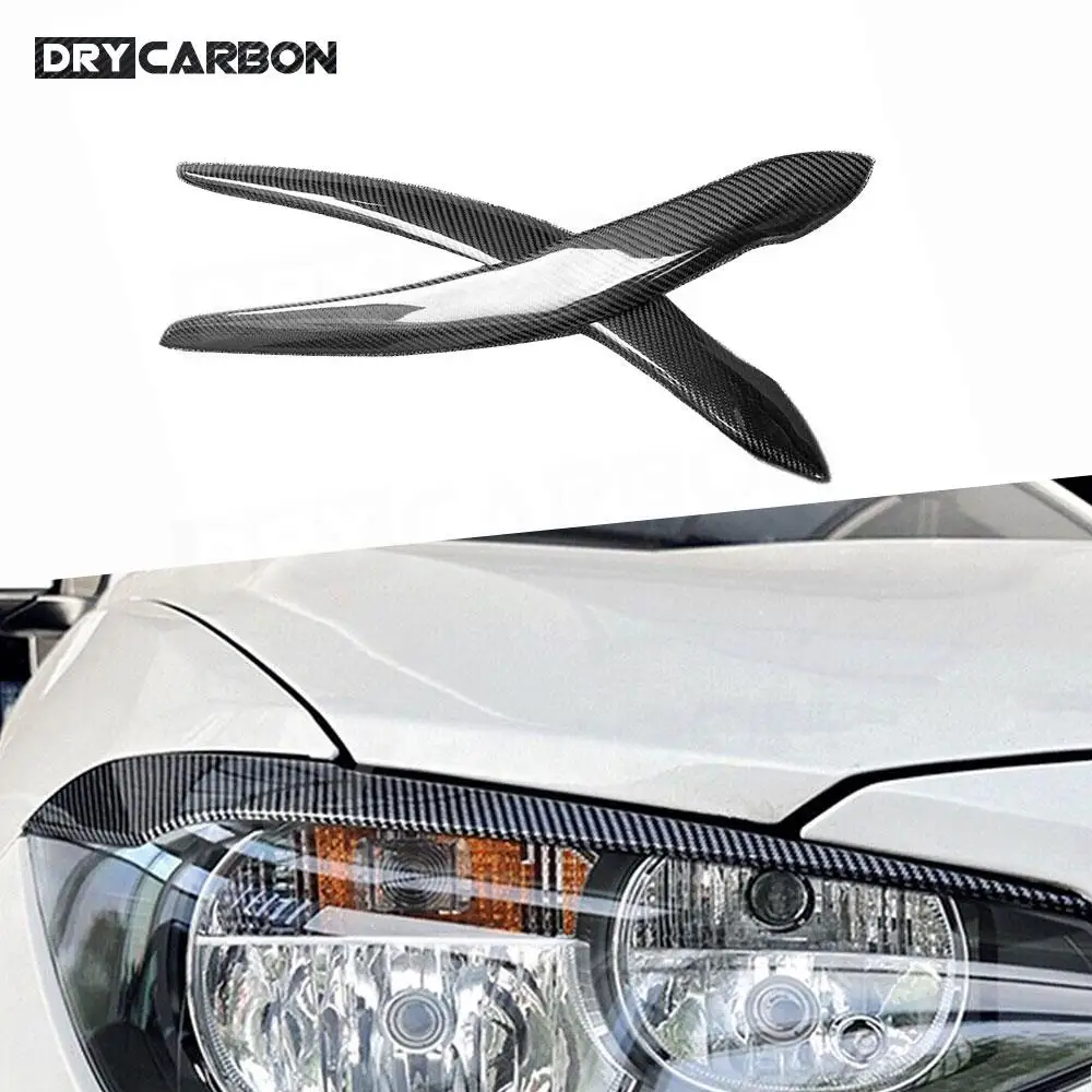 

Carbon Fiber Headlight Lamp Eyebrows Cover Trim Stickers for BMW F20 116i 118i M135i 2016-2019 Eyelids Lids Bodykits Accessories