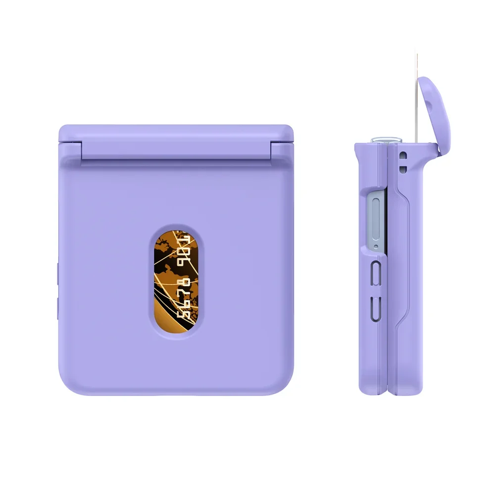 Custodia a portafoglio con porta carte e protezione cerniera per Samsung Galaxy Z Flip 7 6 5 4 3 Flip7 Flip6 Flip5 Flip4 Flip3 5G Cover per telefono