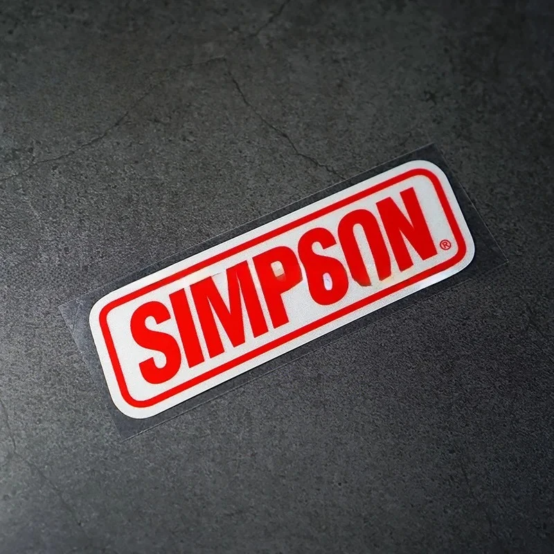2Pcs/Set Racing Logo Vinyl Stickers, Waterproof Decals for Motorcycle Car Bike Helmet Decor