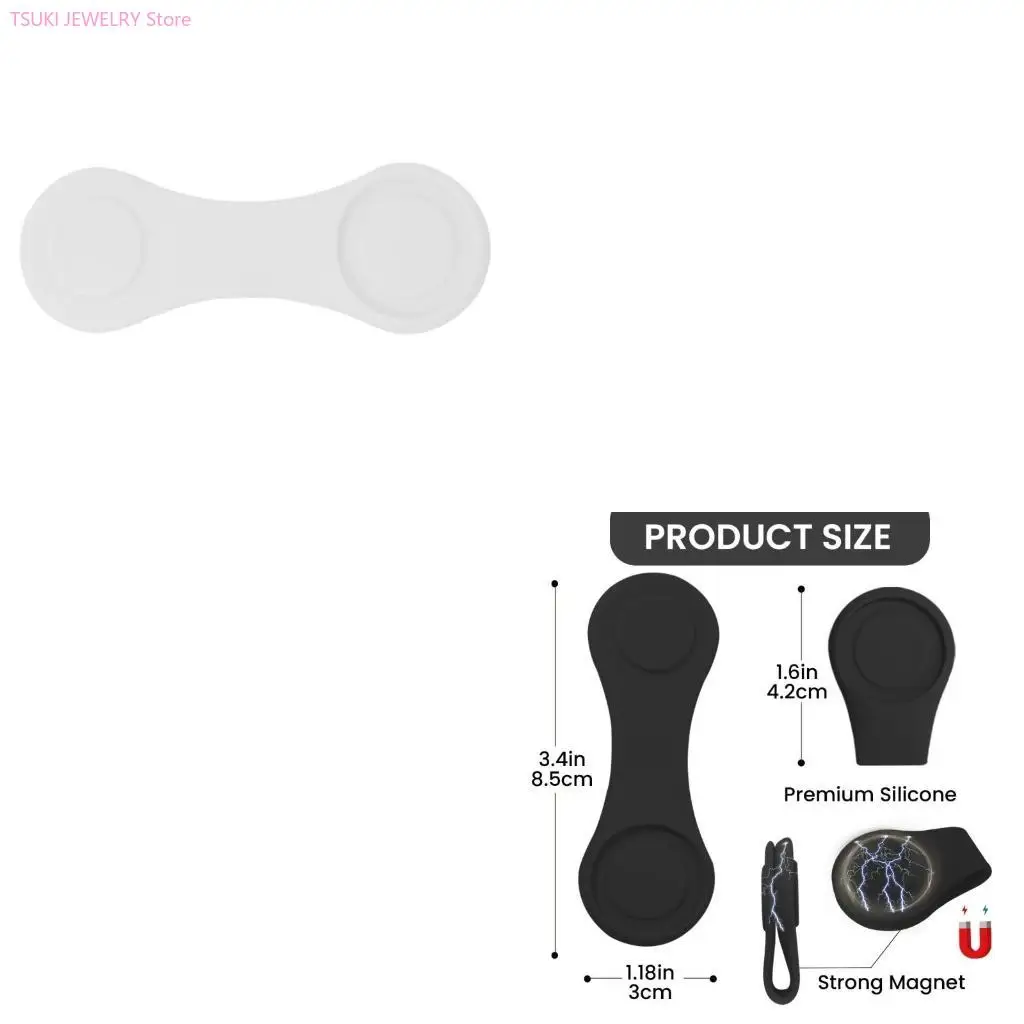 

62KE Soft and Sturdy Silicone Golf Hat Clip with Holder Designs Decoration with Various Hat Types Daily Use