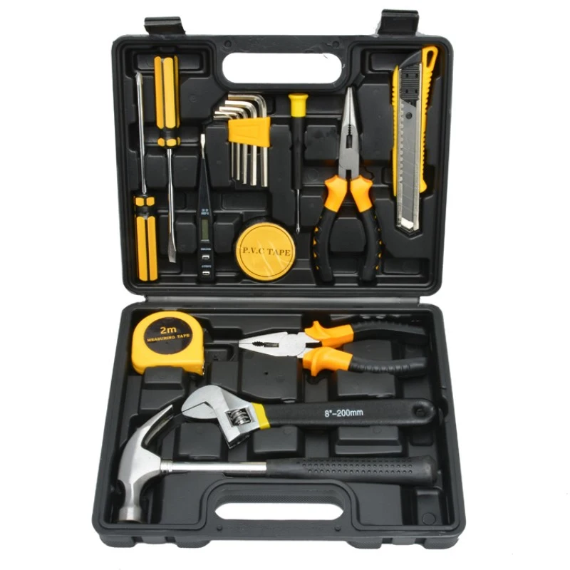 157-piece Household DIY Tool Box, Unisex, Customizable for OEM Use, Suitable for the Garden, Office, or Home.