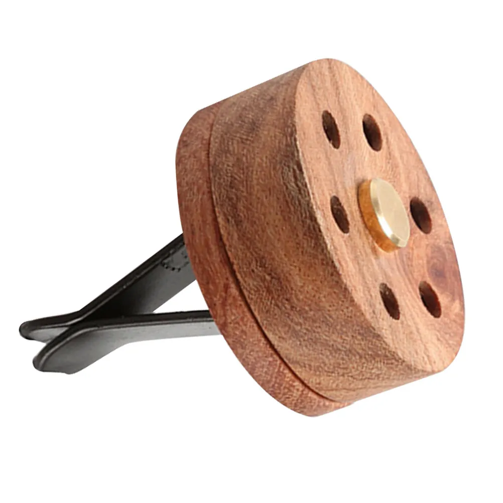 1Pcs Essential Oil Diffuser Wooden Aroma Clip Car Perfume Diffuser Incense Wood Car-Mounted Aroma Decoration for Study Yoga