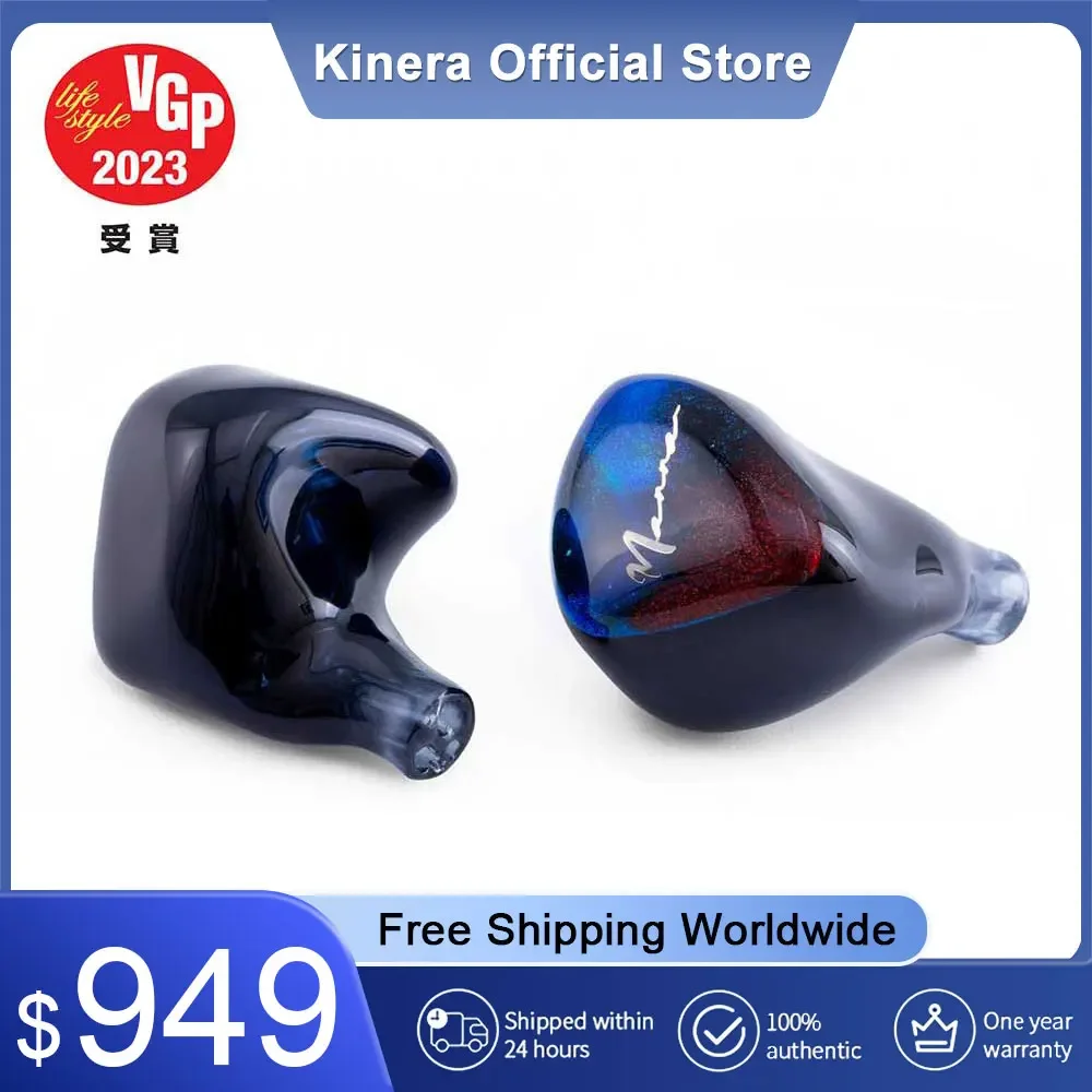 Kinera Imperial Nanna 2.0 Pro 2EST+1DD+1BA HiFi In Ear Earphone DJ Monitor Headphone with 2.5mm 3.5mm Adapter 0.78 2Pin Cable