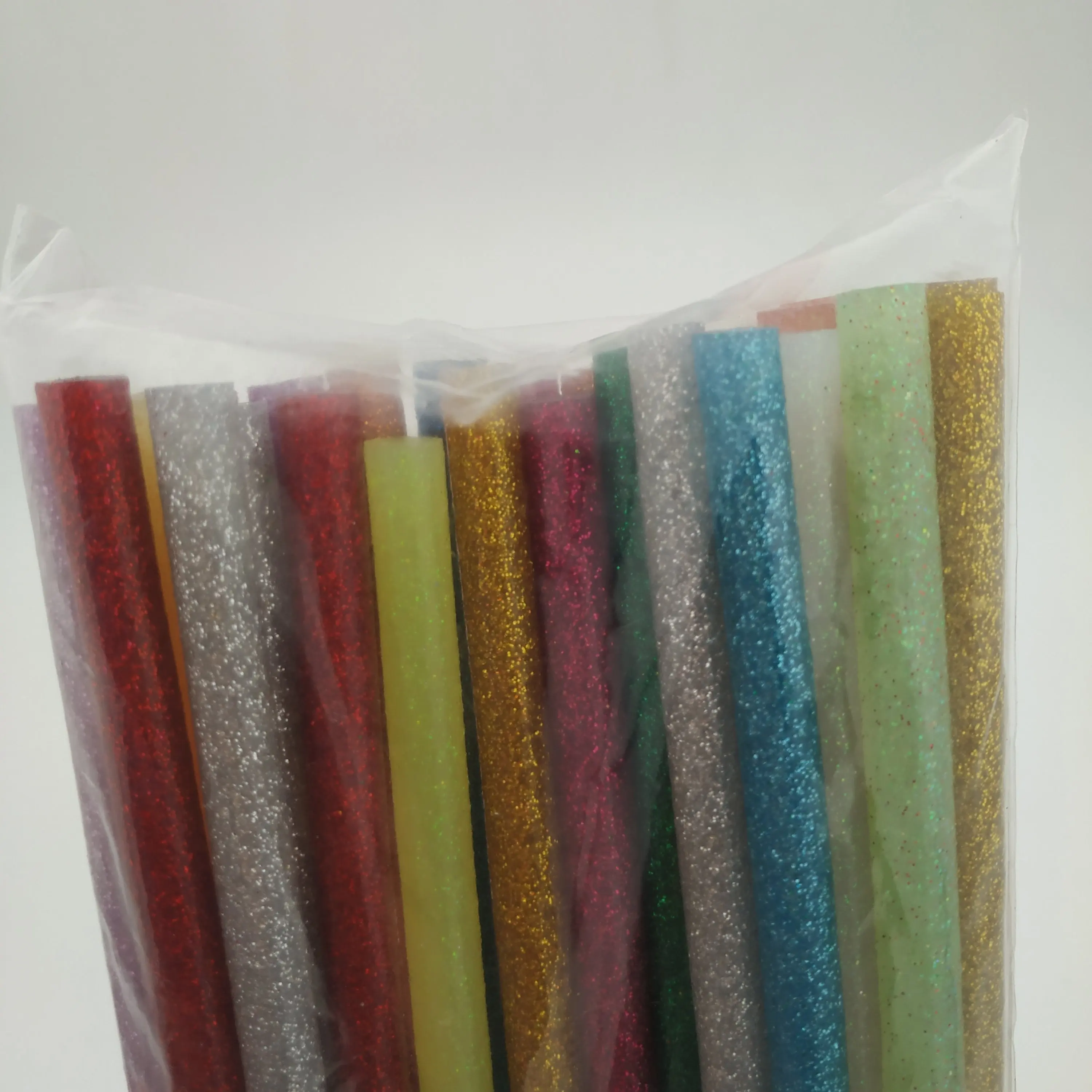 20Pcs/lot Flash Color hot melt adhesive stick Glitter Fluorescence High viscosity hot melt adhesive strip DIY Handmade