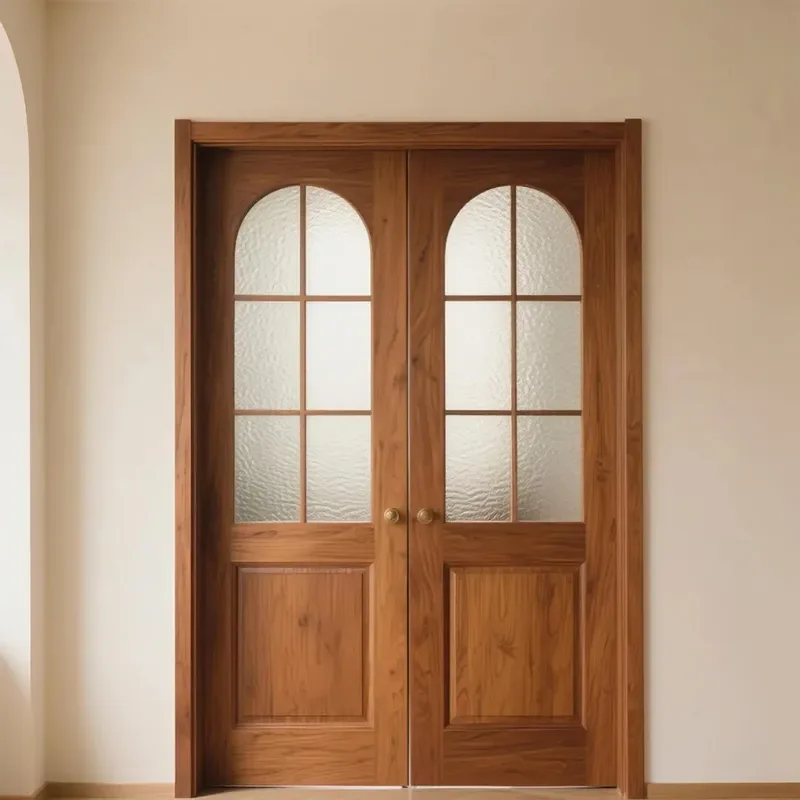 for Foshan Shabili Log Door Factory Walnut Solid Wood Bedroom Door Set Complete Painted Opposite Door