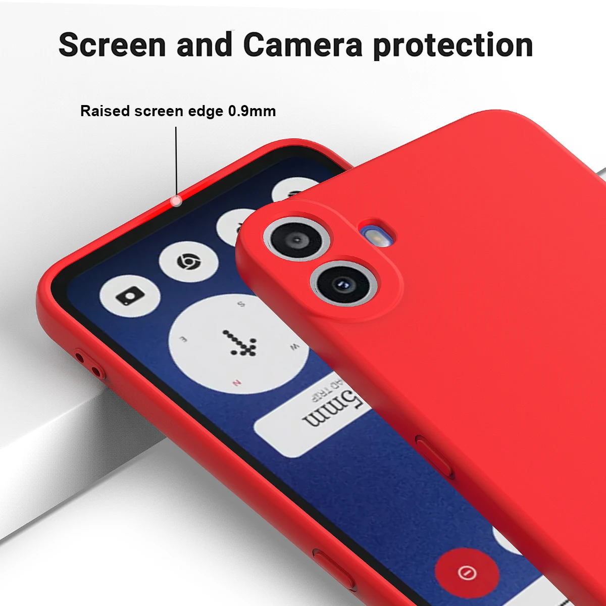 Silicone Case For Nothing CMF Phone 1 Lanyard Case Skin-feel Ultra-thin Soft Anti-fall Shockproof Cover For Nothing CMF Phone 1
