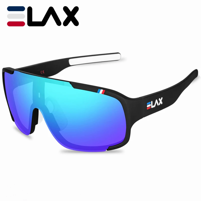 ELAX BRAND Fahrradbrille für Herren und Damen, UV400, Fahrrad-Sonnenbrille, Laufbrille, Outdoor-Angelbrille, Sportbrille