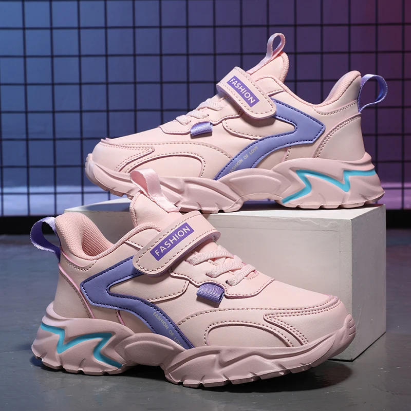 

Милые розовые детские кроссовки для девочек, модные кроссовки для мальчиков, легкие прогулочные туфли, удобные спортивные детские кроссовки на открытом воздухе