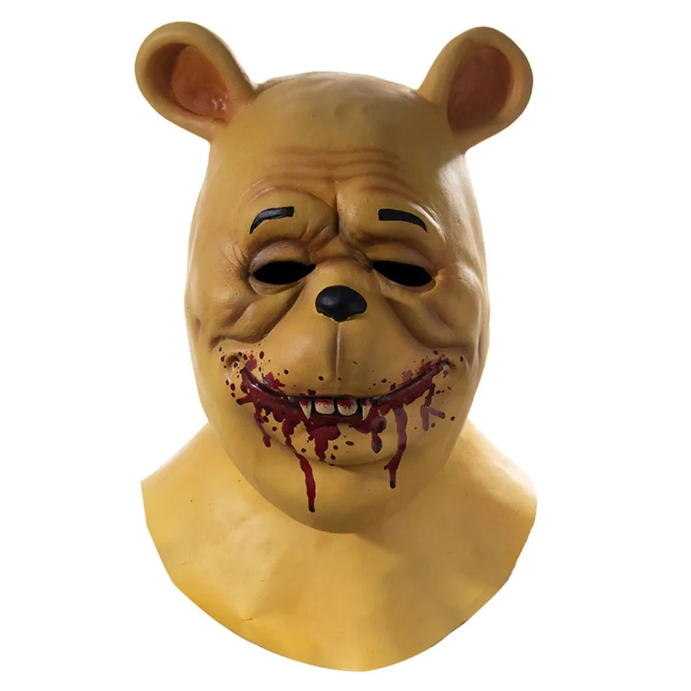 2023 Movie Blood And Honey travestimento Horror Bear Winie Cosplay Fantasy Mask accessori per costumi Adult Men Roleplay Headwear Latex