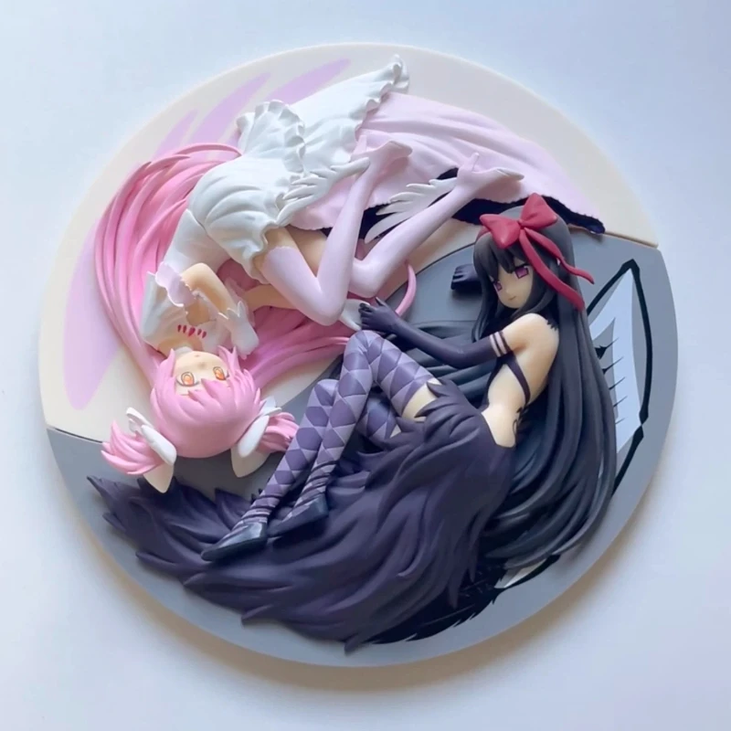 

Bandai Banpresto Puella Magi Madoka Magica Kaname Madoka Akemi Homura Action Figures Model Garage Kit Collectible Desktop Orname