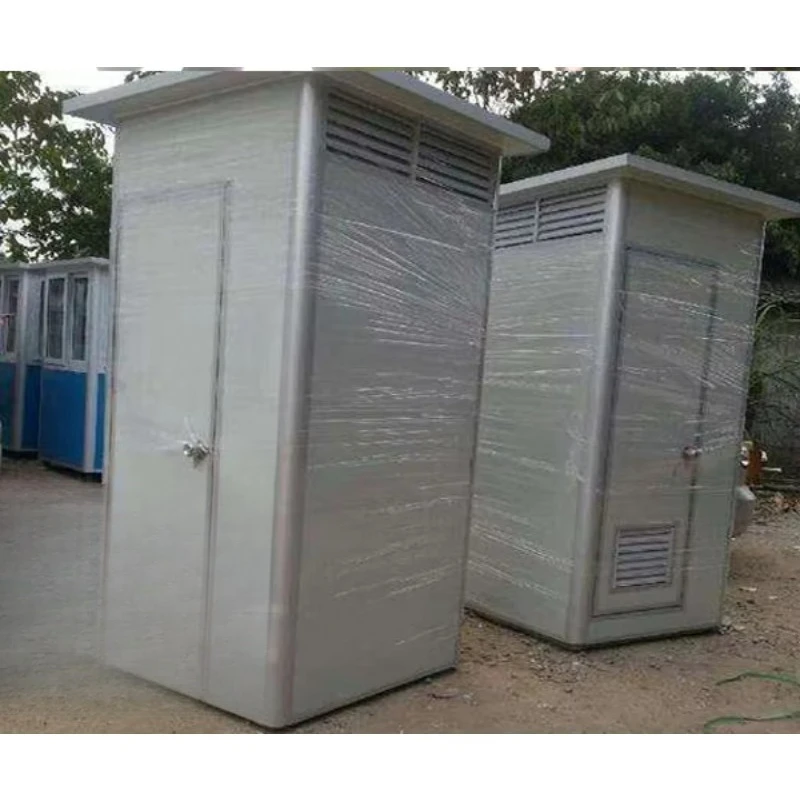 Steel Portable Toilet Outdoor Modern WC Mobile Booth Safe and Solid Easy Assemble