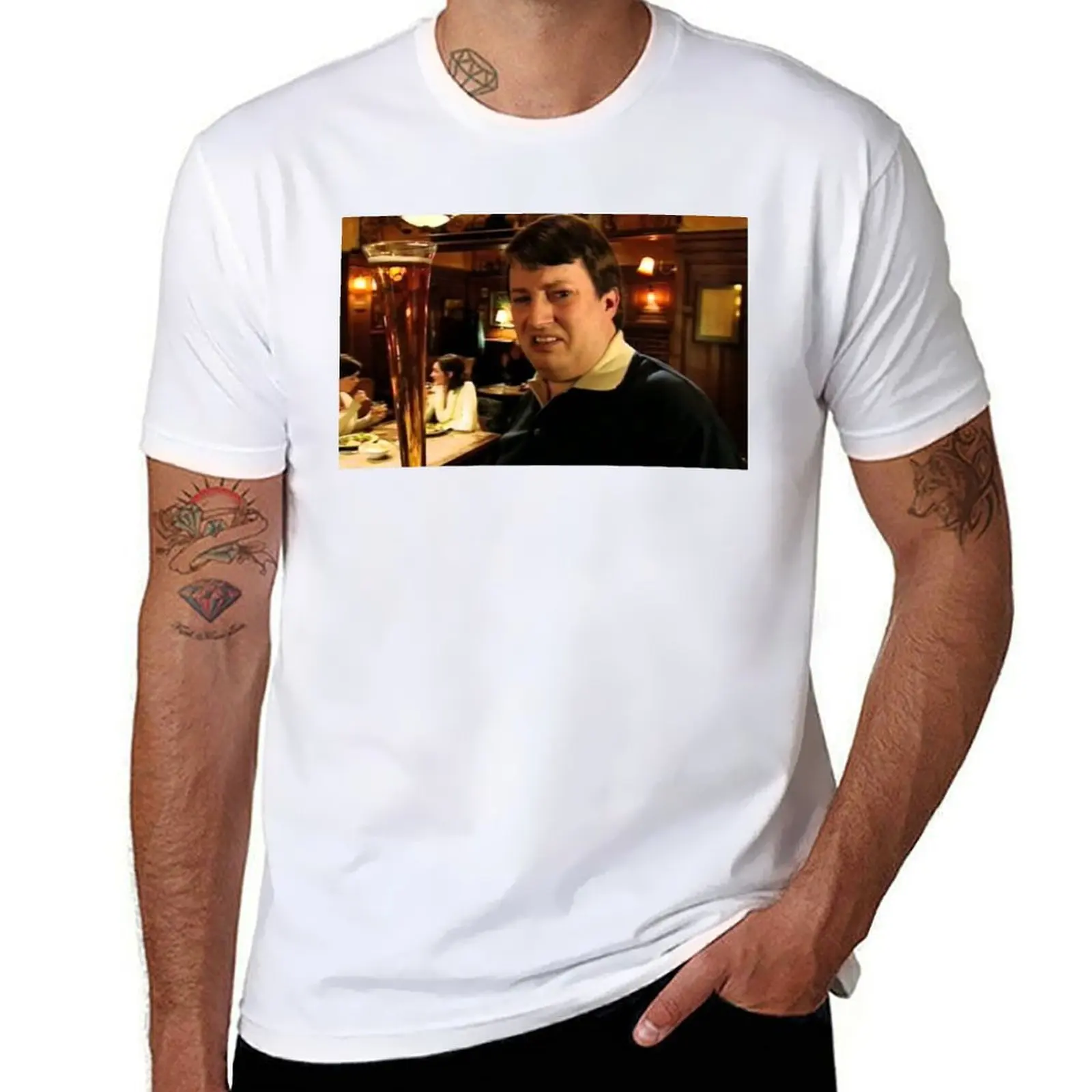 Peep Show David Mitchell تي شيرت تي شيرت رجل عادي مضحك تي شيرت رجل تي شيرت