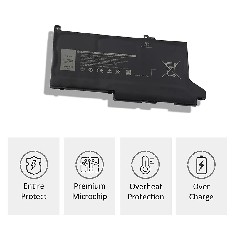 Dj1j0 Batterij Voor Dell Breedtegraad 12 7280 7290 E7280 E7290 13 7380 7390 E7380 E7390 14 7480 7490 E7480 E7490 Serie P 28S Pgfx4