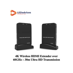 60GHz Wireless HDMI 4K Extender 30M Transmission 4K@30Hz 1080P 60Hz Dolby TrueHD DTS-HD Zero Latency Plug and Play Home Theater