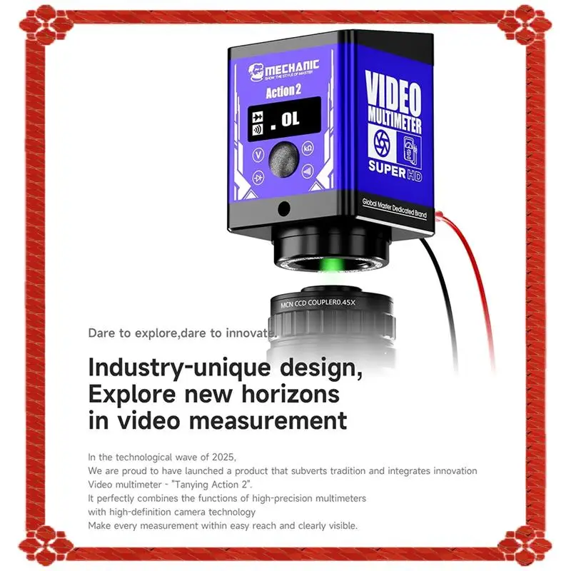 Consegna in 24 ore MECCANICO Tipo-C Interfaccia Uscita USB 4K Azione 2 Microscopio Video Multimetro 1080P 60FPS Per Strumenti di Riparazione PCB S