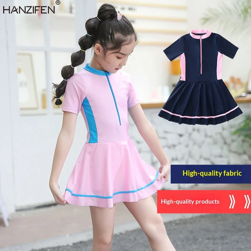 Children's Swimwear: Girls' One-Piece Swimsuits for Modest Styles – Small, Medium, And Large Sizes for Toddlers and Kids