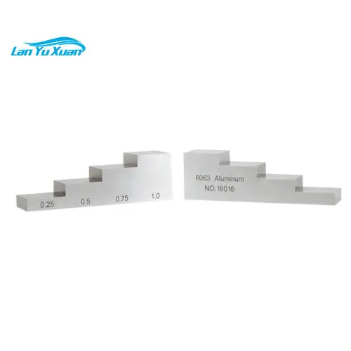 UT 6063Aluminum test block& Calibration Thickness block 4 step 0.25"0.5"0.75"1" Inch