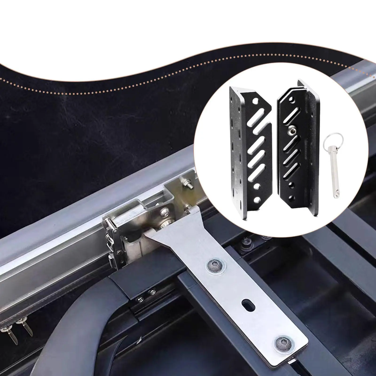 Awning Bracket Easy Installation Professional Heavy Duty Direct Replace Quick Setup Easy Use Wind Resistant Metal Accessories