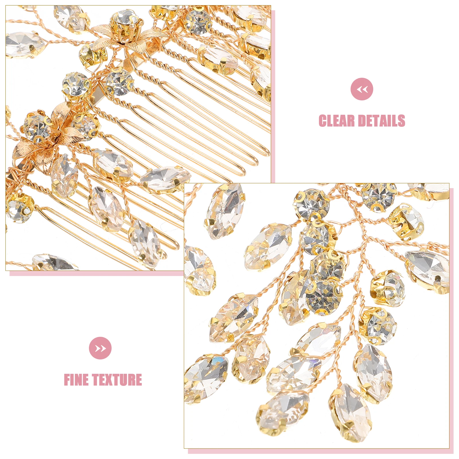 

The Side Rhinestone Hair Accessories Bridesmaid Bridal Wedding Rhinestones Clip