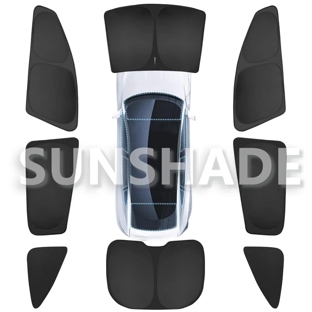 Car Side Window Sunshade Front Rear Windshield Privacy Window Screen Sun protection SunShade for Tesla Model 3 2017-2022 Model Y